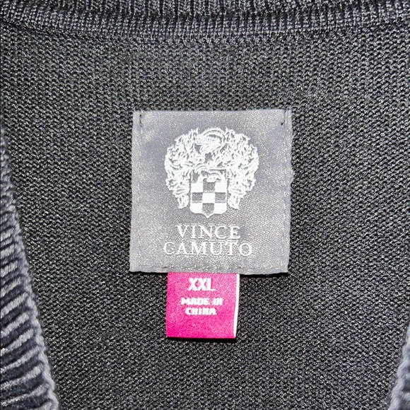 Vince Camuto NWT Sz XXL Elegant Black Sequin Dress MIDI **missing belt** - Picture 5 of 9